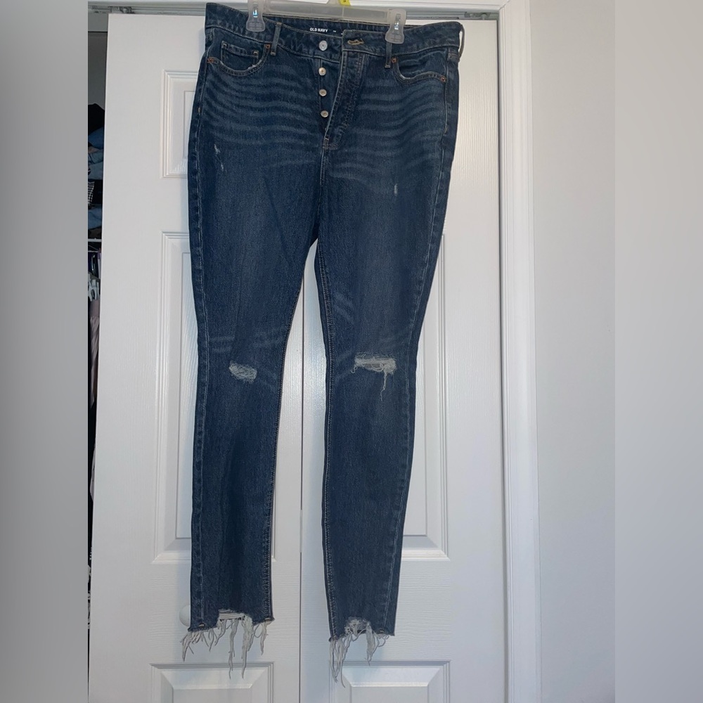 Old navy skinny distress jeans